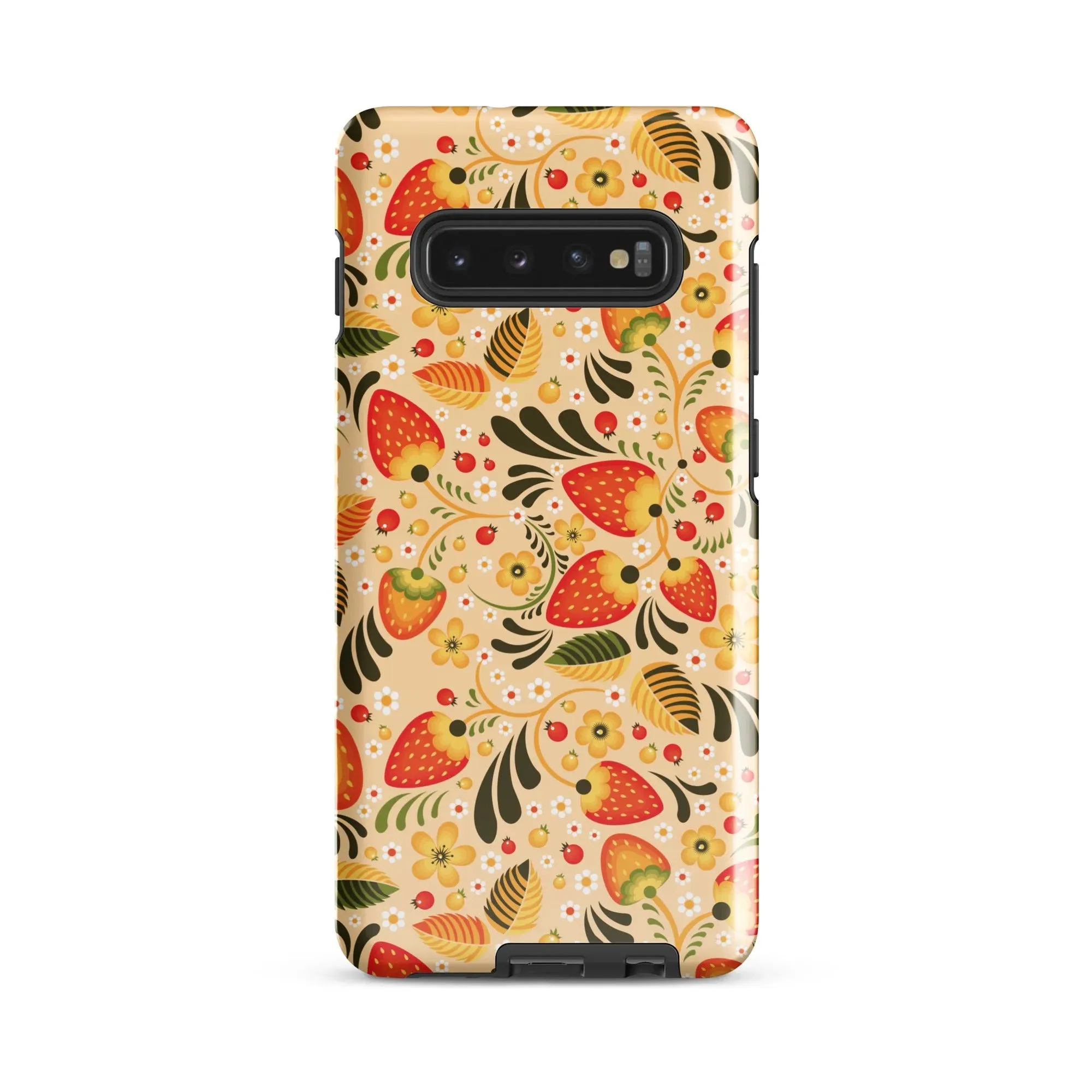 Russian Khokhloma Beige Tough Samsung® Case