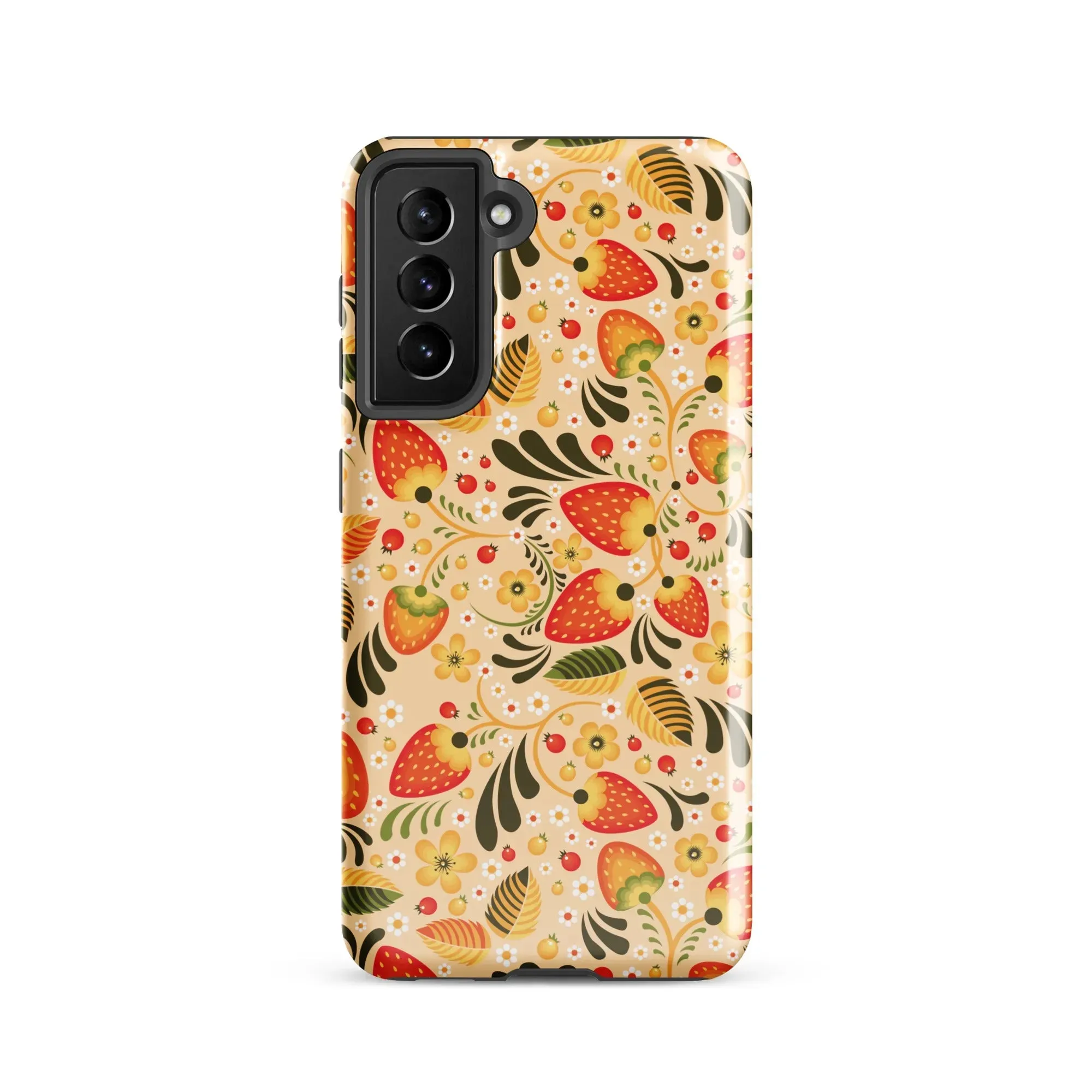 Russian Khokhloma Beige Tough Samsung® Case