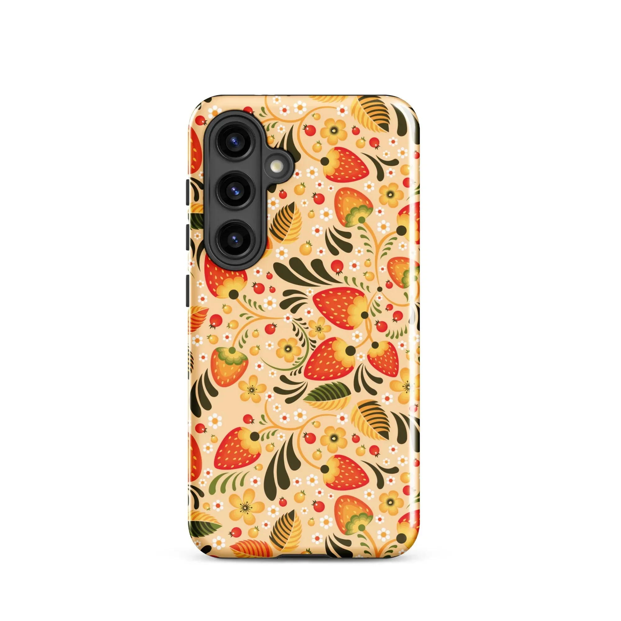 Russian Khokhloma Beige Tough Samsung® Case