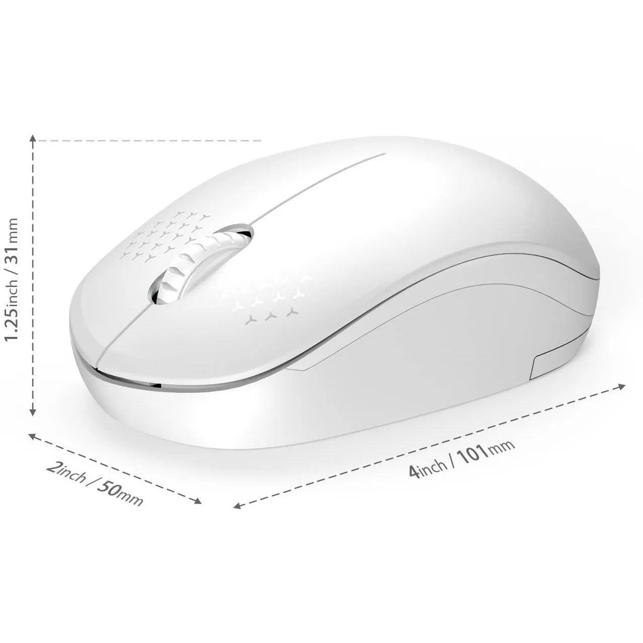 Seenda Wireless Mouse, 2.4G Noiseless Mouse with USB Receiver Portable