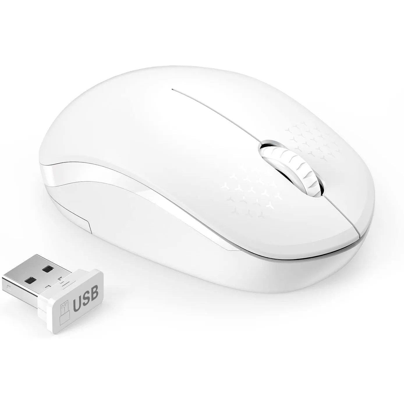 Seenda Wireless Mouse, 2.4G Noiseless Mouse with USB Receiver Portable