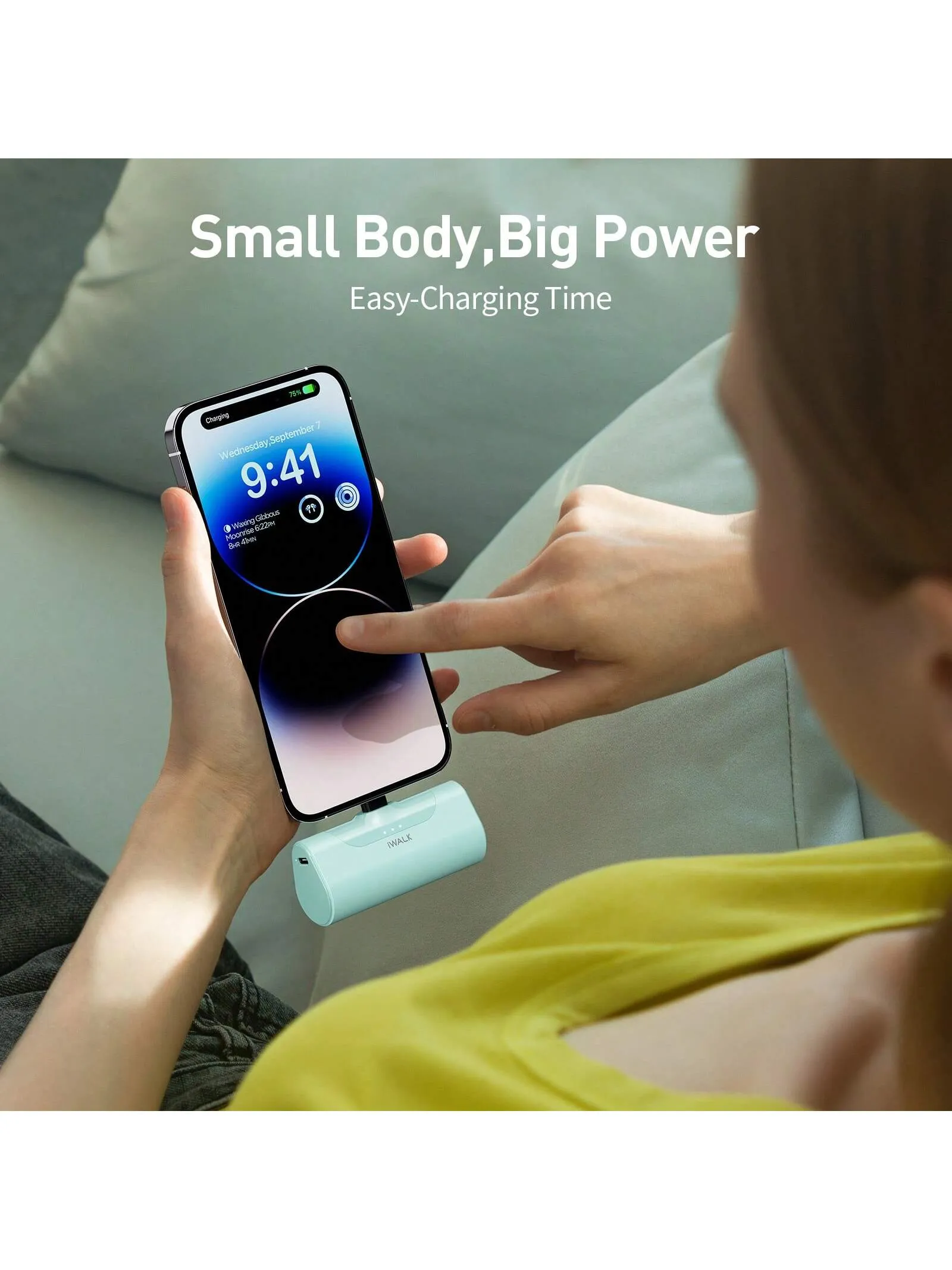 Small Portable Charger 4500mAh Ultra-Compact Power Bank Cute Battery Pack Compatible With IPhone 14/14 Pro Max/13/13 Pro Max/12/12 Pro Max/11 Pro/XS Max/XR/X/8/7/6/Plus Airpods