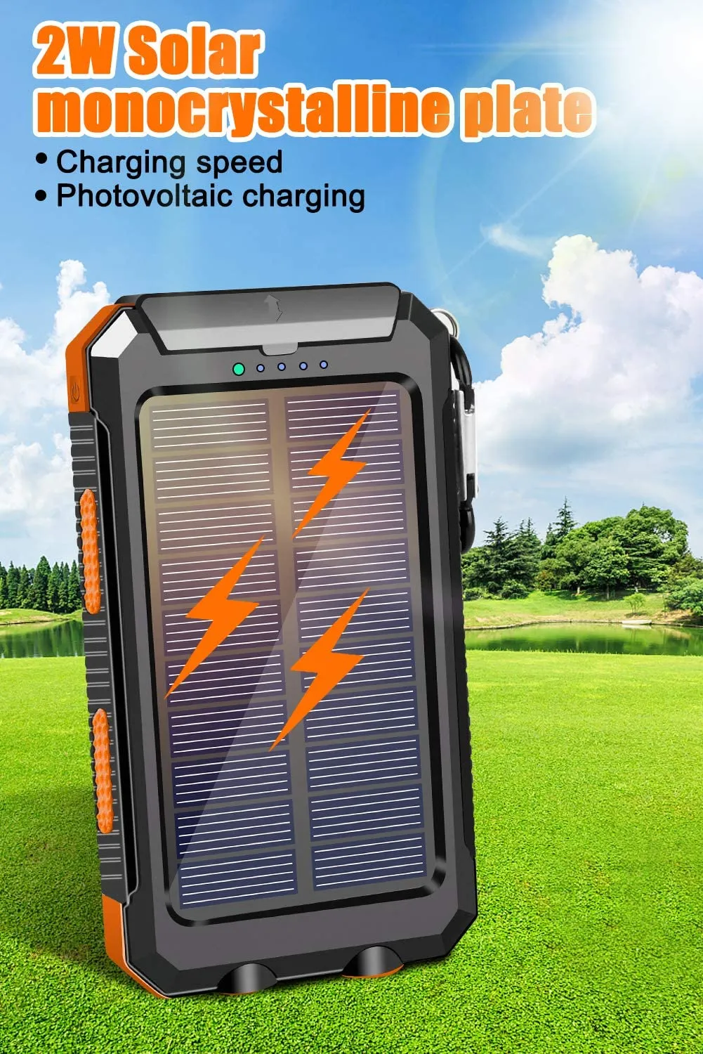 Solar Power Bank Solar Charger 20000Mah