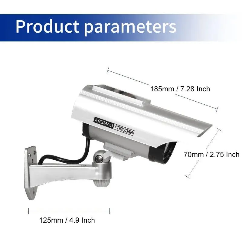 Solar Power Security Camera: Deter Criminals with LED Light