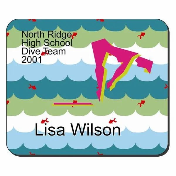 Swimming Fabric Mouse Pad