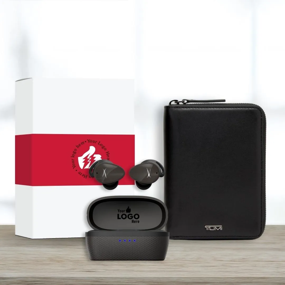 Travel Harmony Bundle: Tumi Passport Case   Altec Lansing NanoBuds