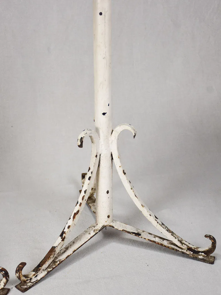 Two adjustable iron pot plant stands - early 20th century