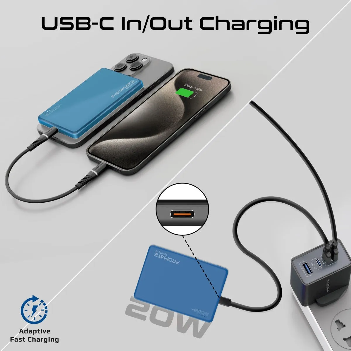 Ultra-Slim Aluminum Crafted MagSafe Compatible Wireless Charging PowerBank