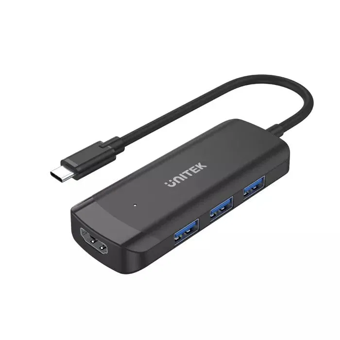 Unitek H1110B uHUB Q4  4-in-1 Powered USB-C Hub with HDMI