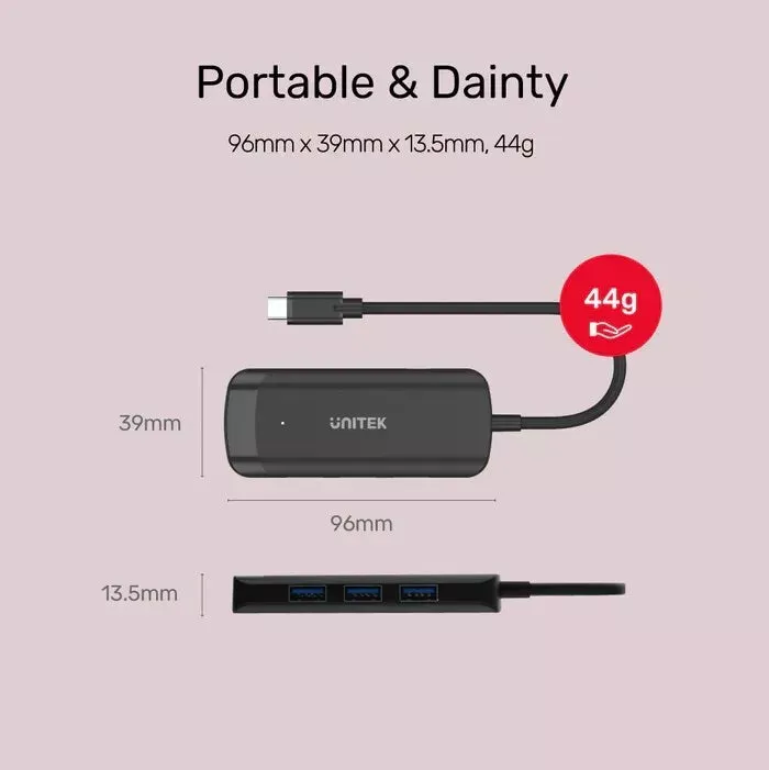 Unitek H1110B uHUB Q4  4-in-1 Powered USB-C Hub with HDMI