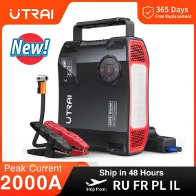 UTRAI 4-in-1 Emergency Air Pump & Jump Starter with LED Flashlight