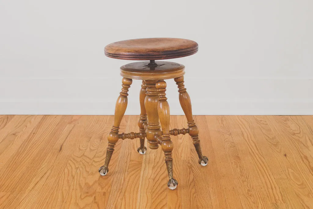 Vintage Piano Stool