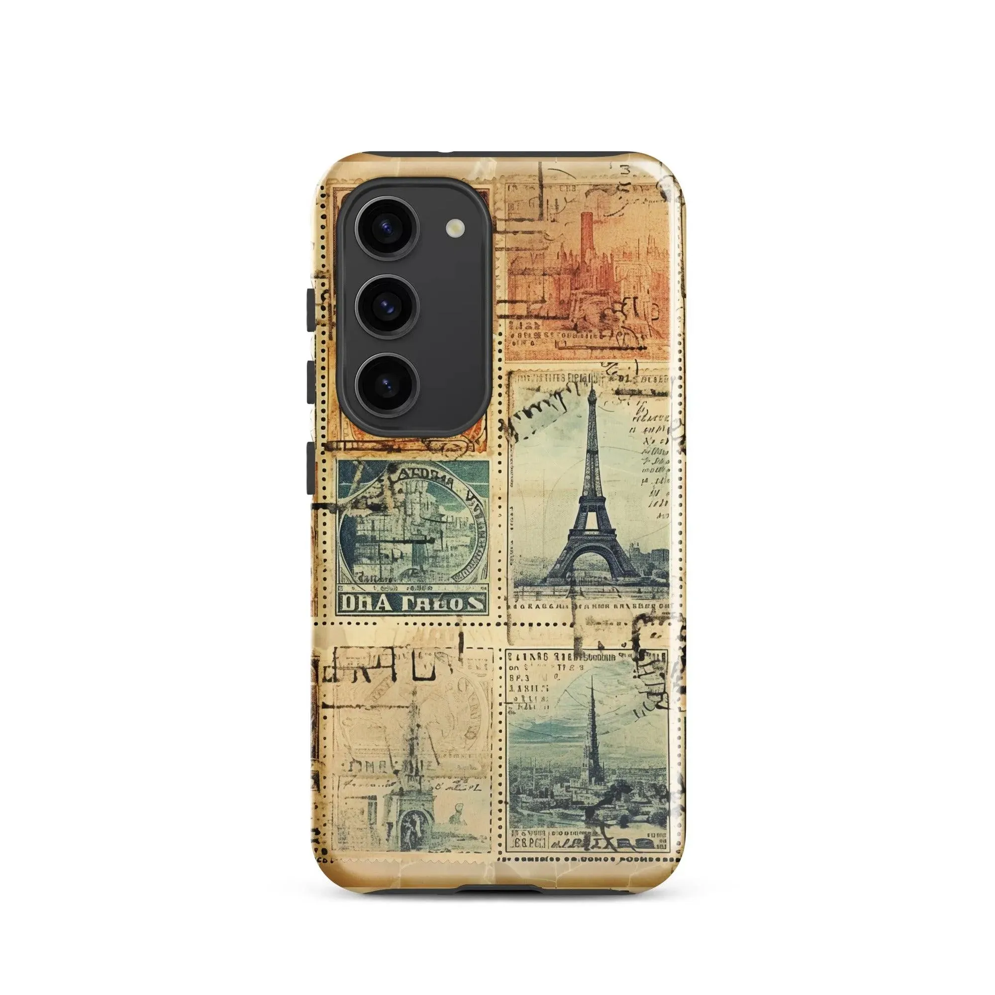 Vintage Travel Stamps Tough Samsung® Case