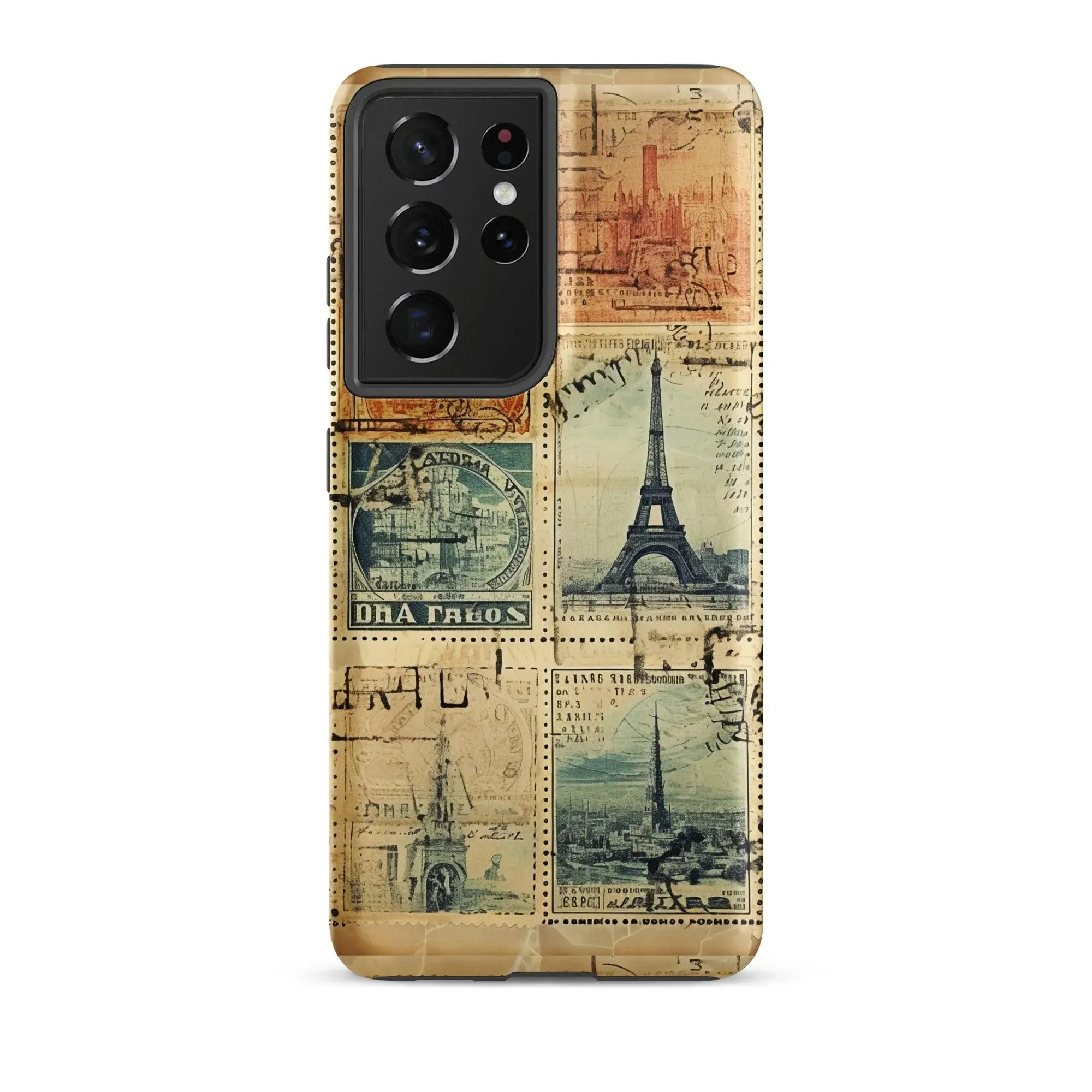 Vintage Travel Stamps Tough Samsung® Case