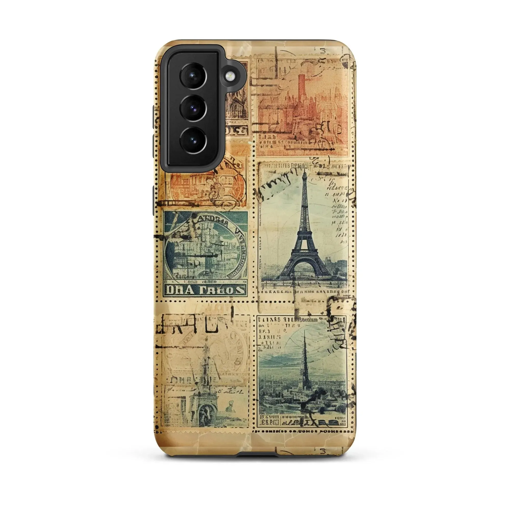 Vintage Travel Stamps Tough Samsung® Case