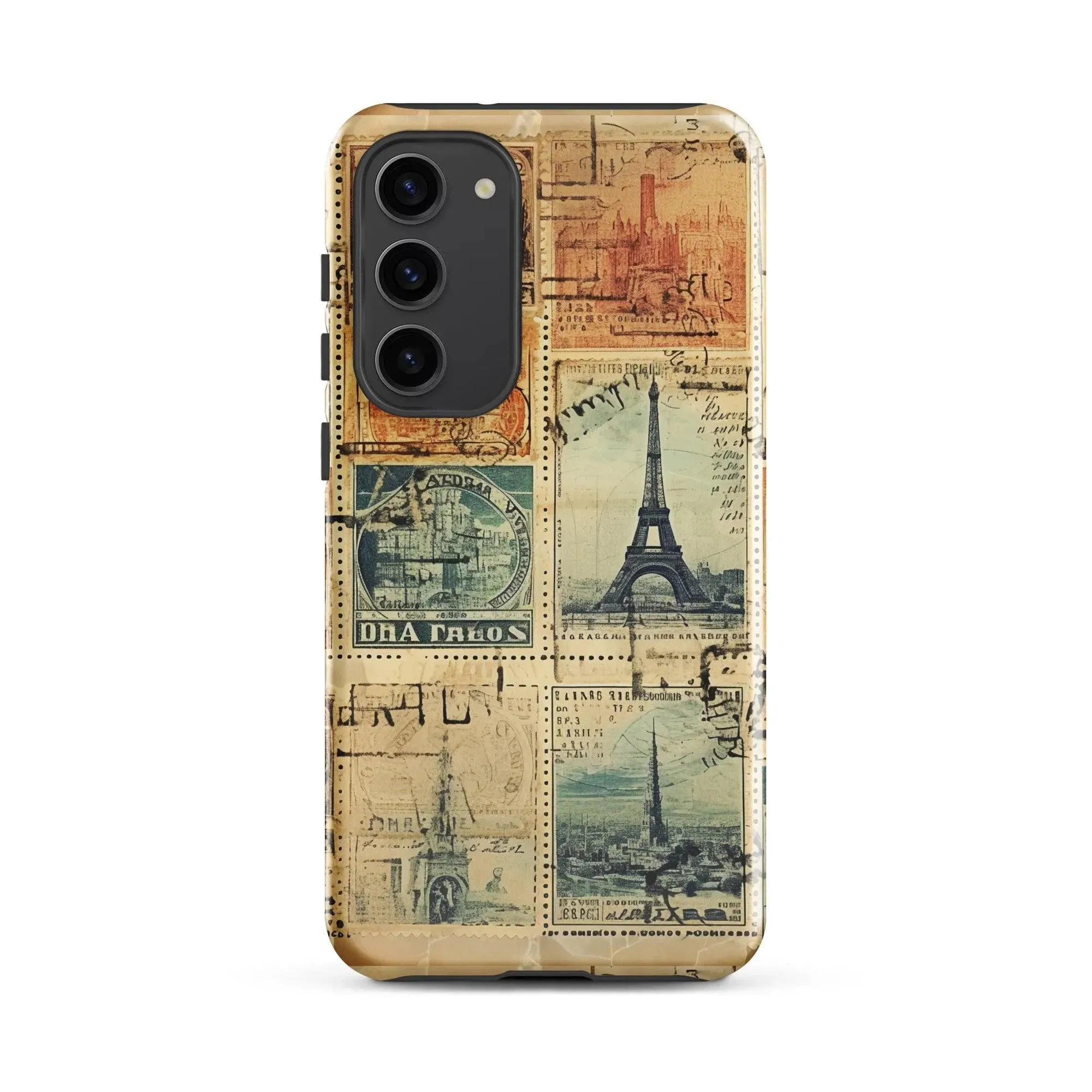 Vintage Travel Stamps Tough Samsung® Case