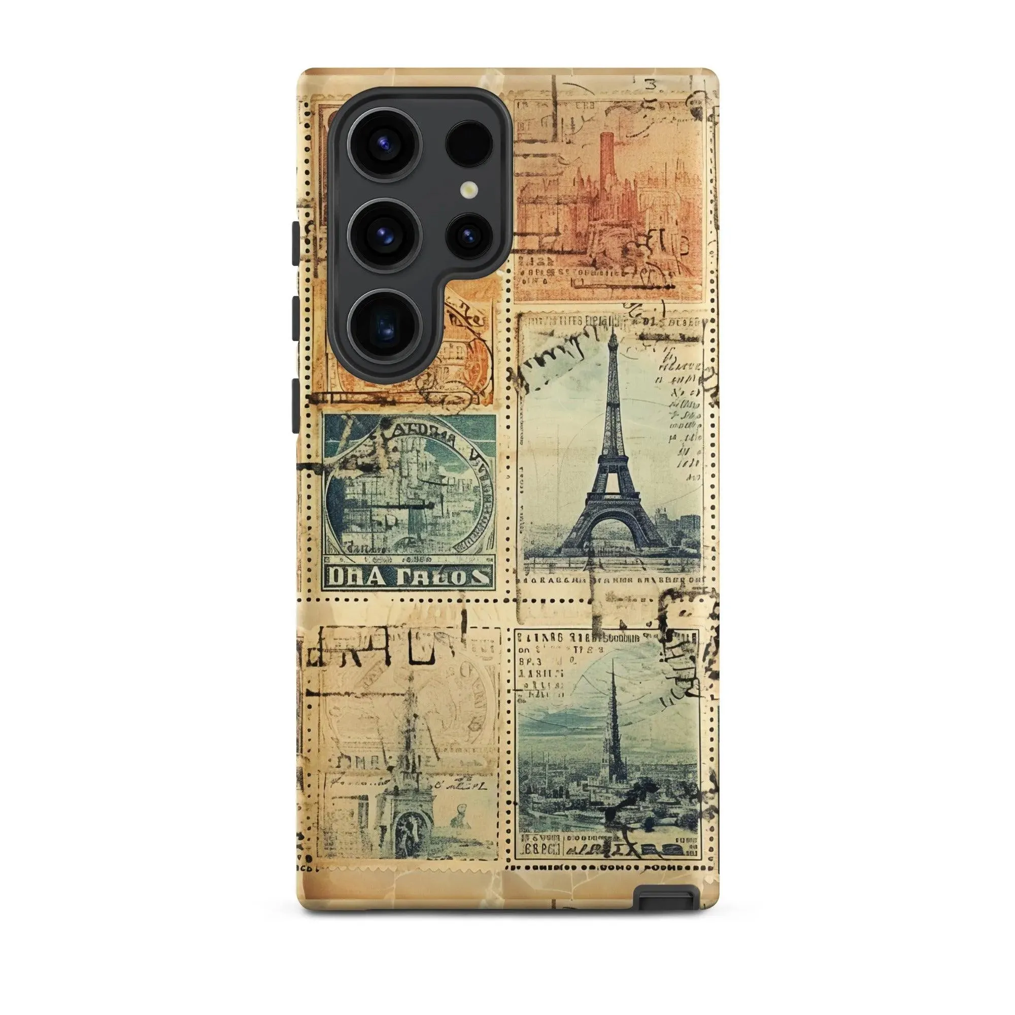 Vintage Travel Stamps Tough Samsung® Case