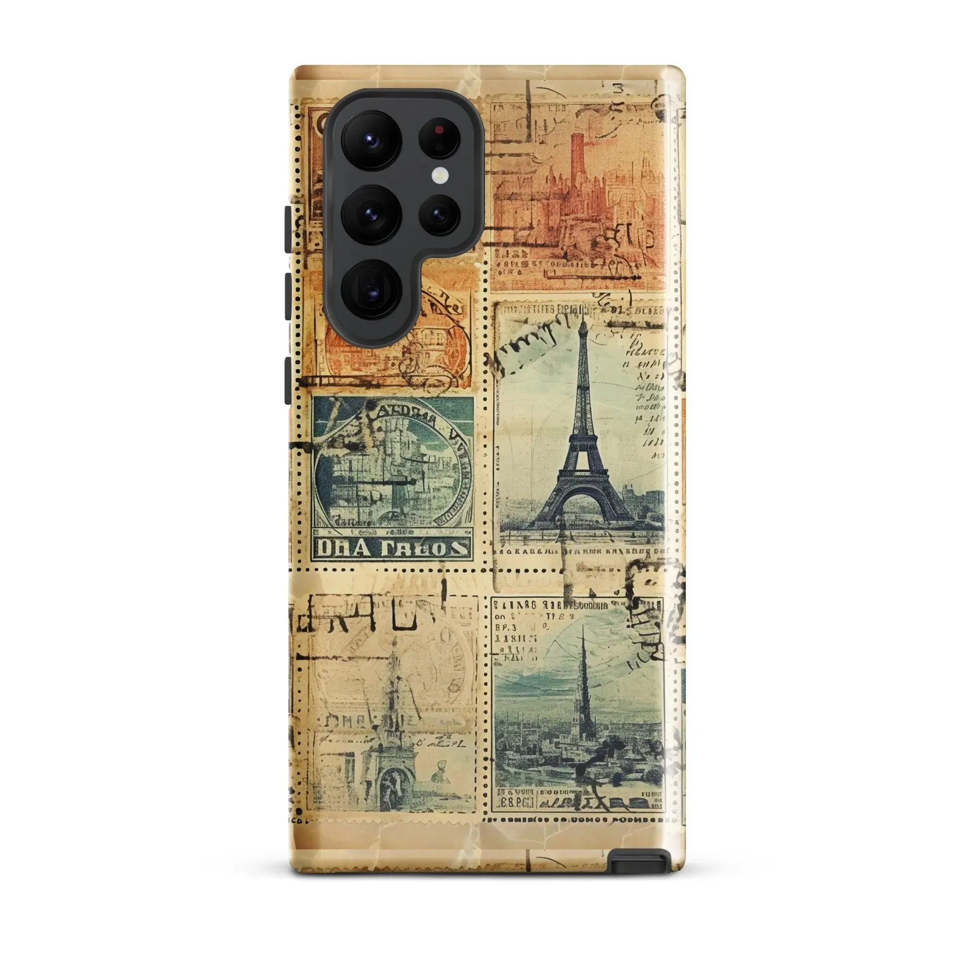 Vintage Travel Stamps Tough Samsung® Case