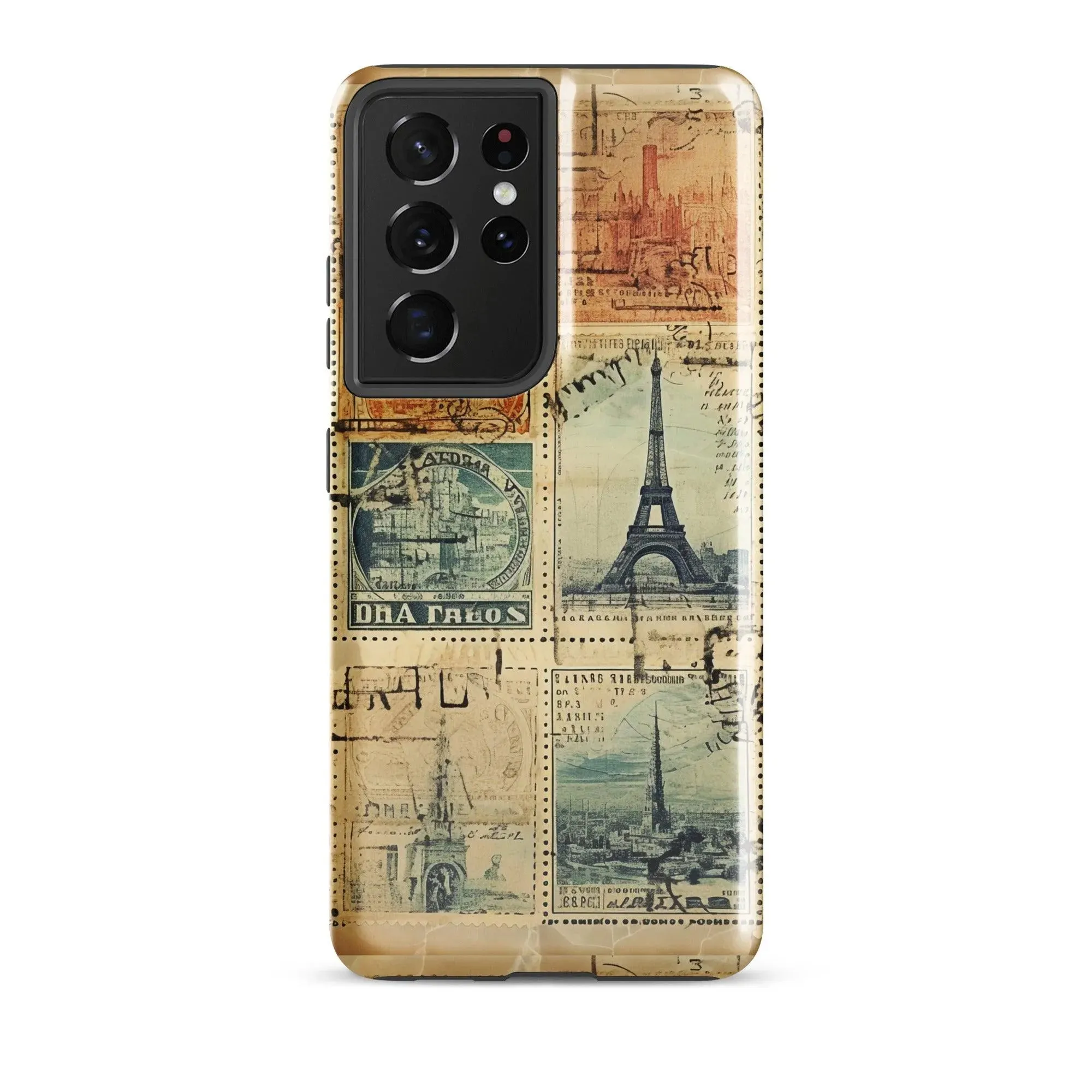 Vintage Travel Stamps Tough Samsung® Case