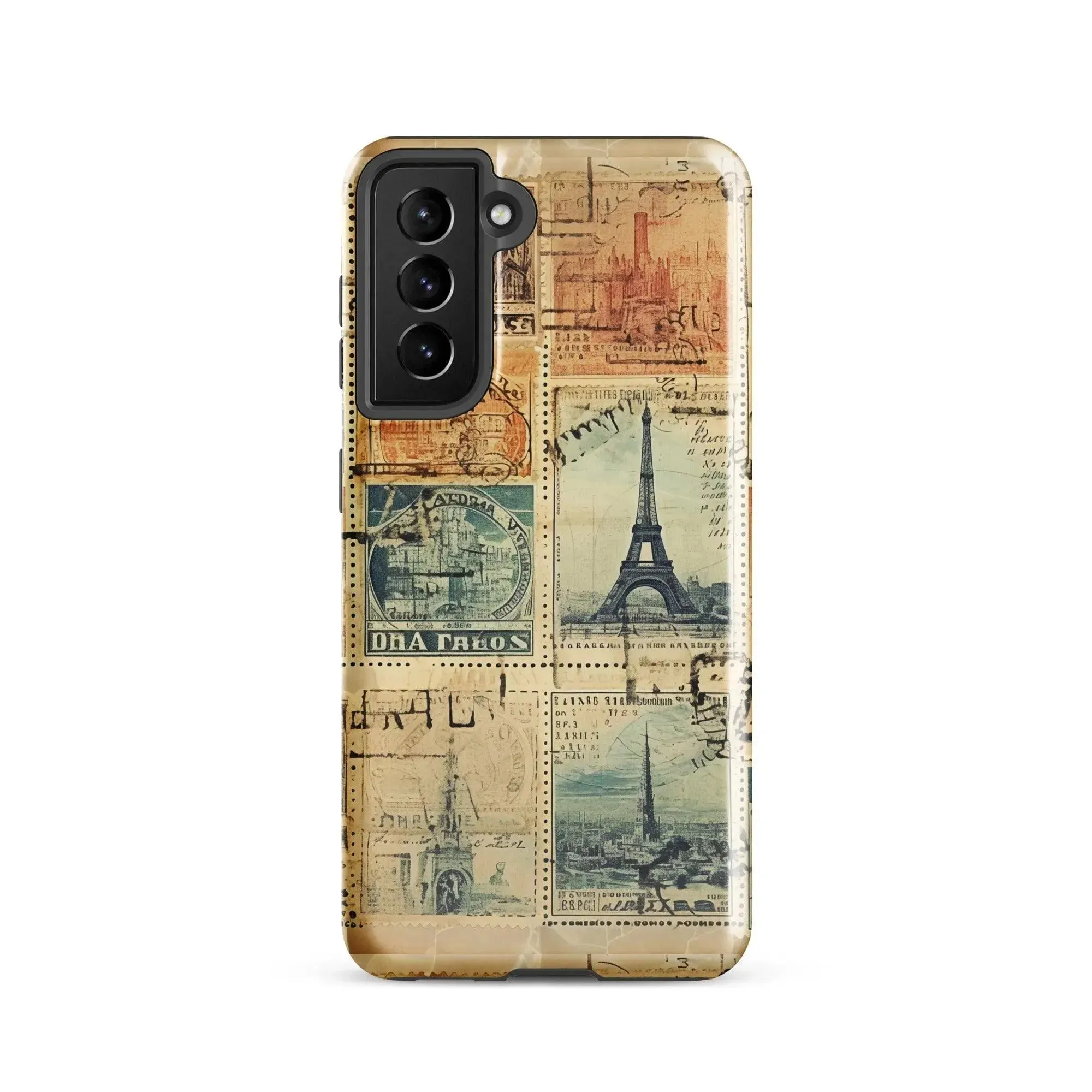 Vintage Travel Stamps Tough Samsung® Case