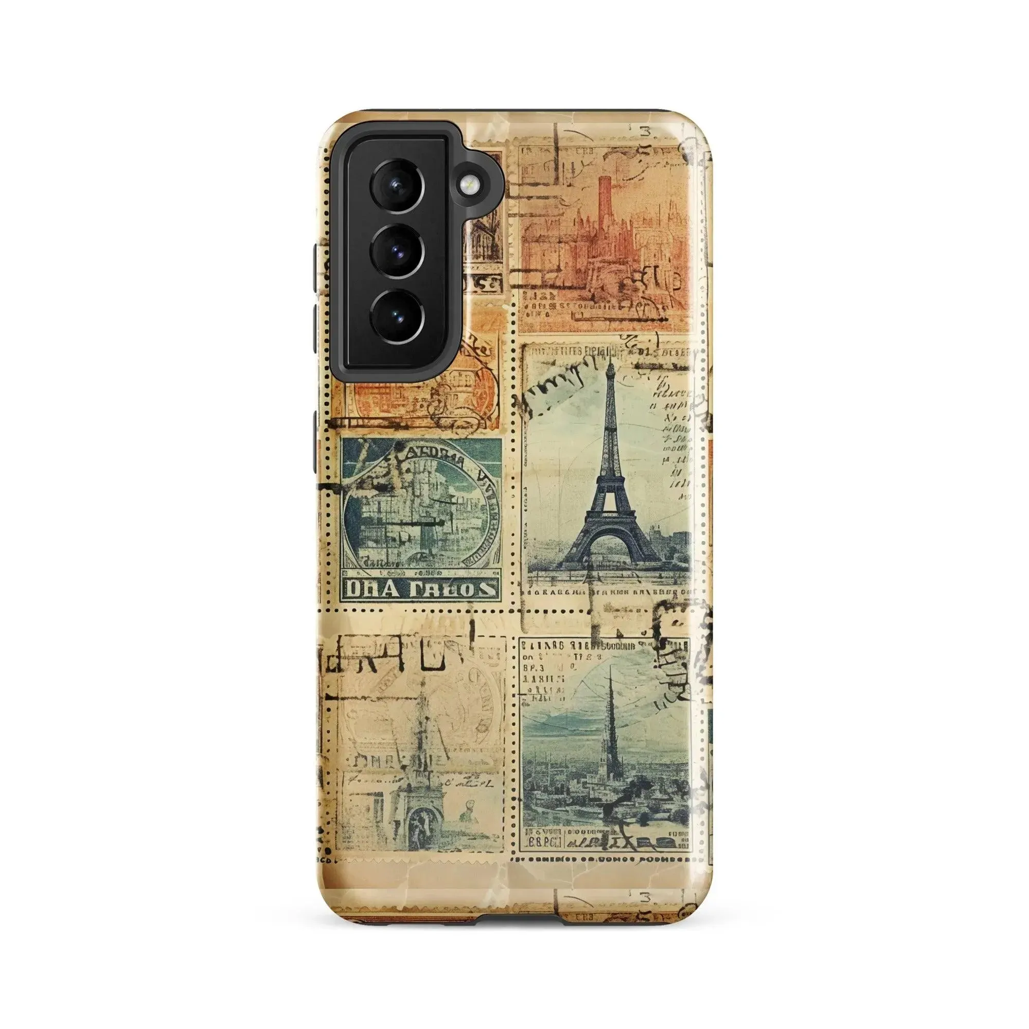 Vintage Travel Stamps Tough Samsung® Case