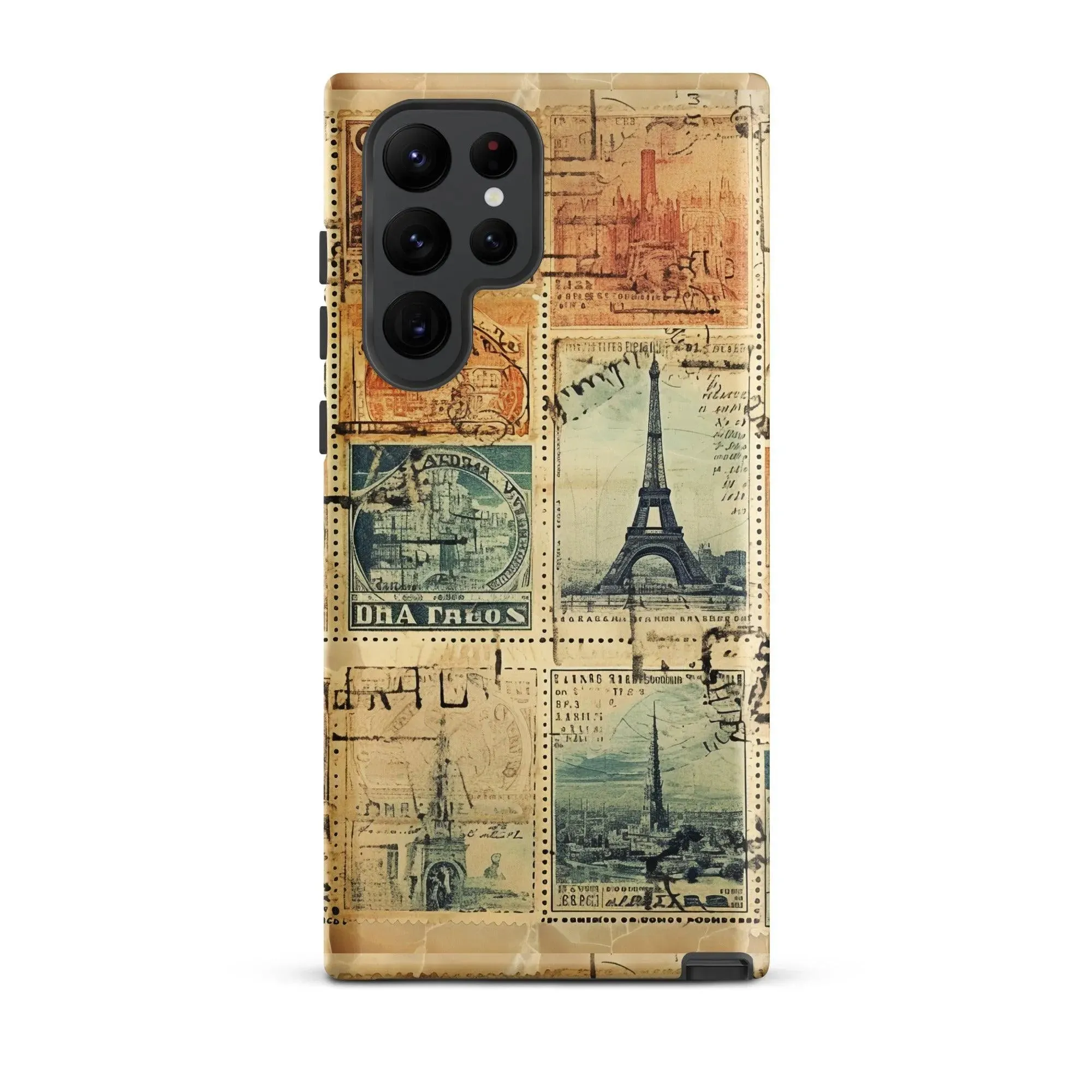 Vintage Travel Stamps Tough Samsung® Case