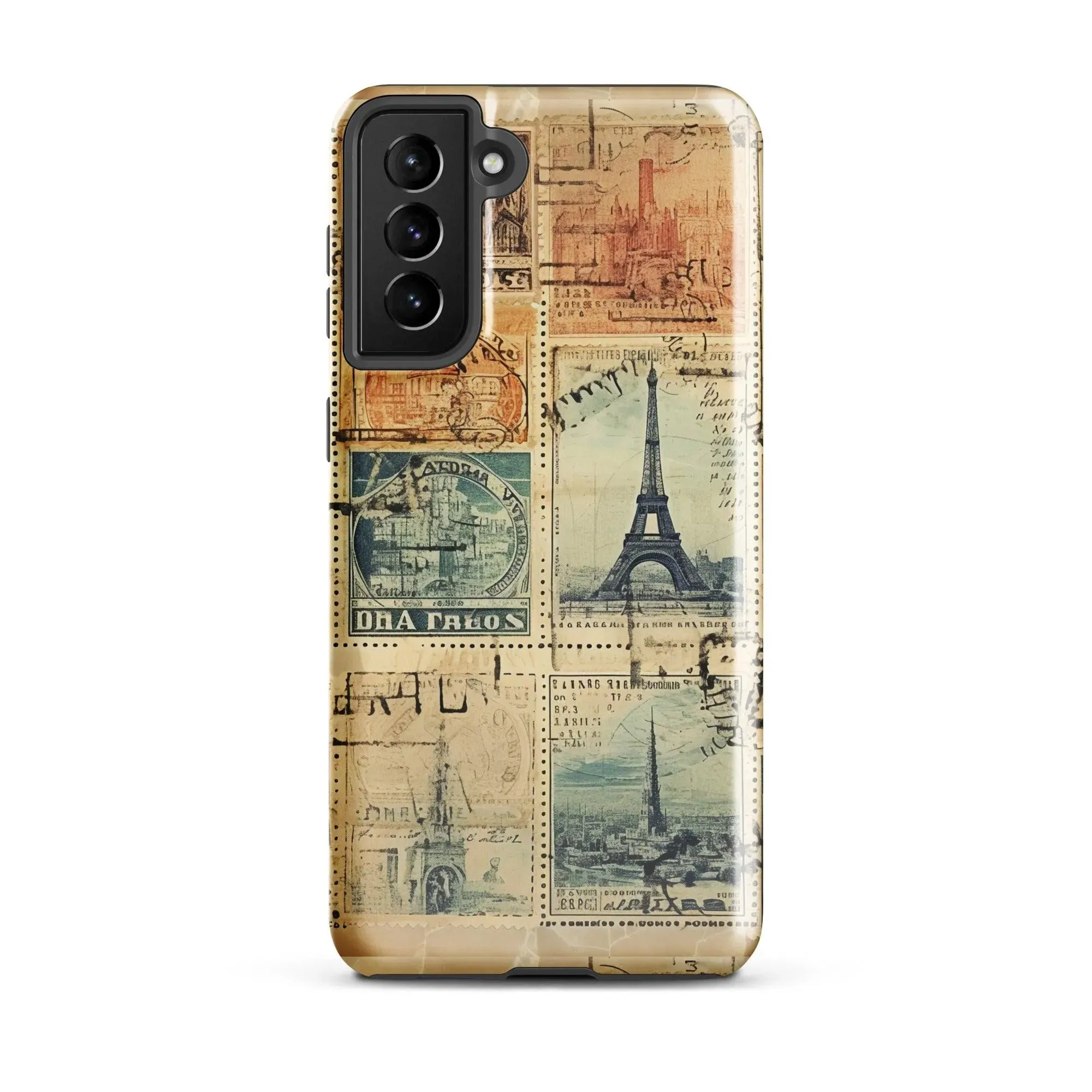 Vintage Travel Stamps Tough Samsung® Case