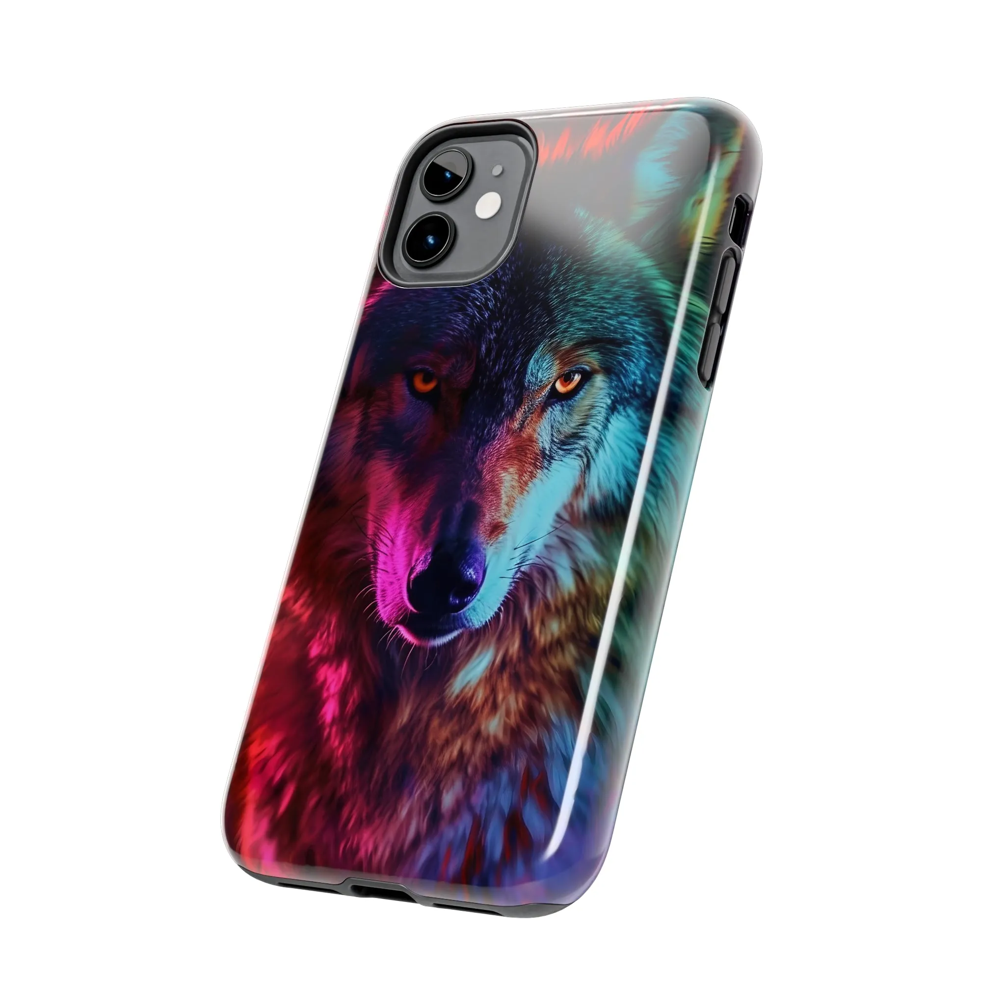 Wolf Digital print Design Tough Phone Case compatible with a large variety of iPhone models, Gift, Phone Case