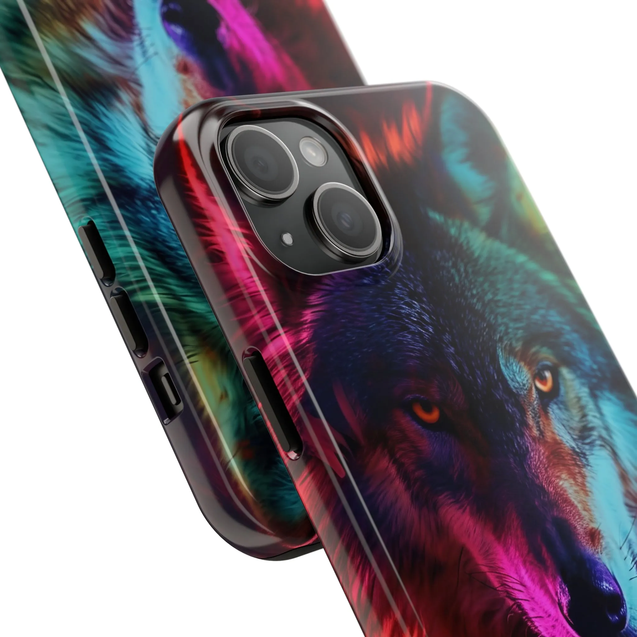 Wolf Digital print Design Tough Phone Case compatible with a large variety of iPhone models, Gift, Phone Case