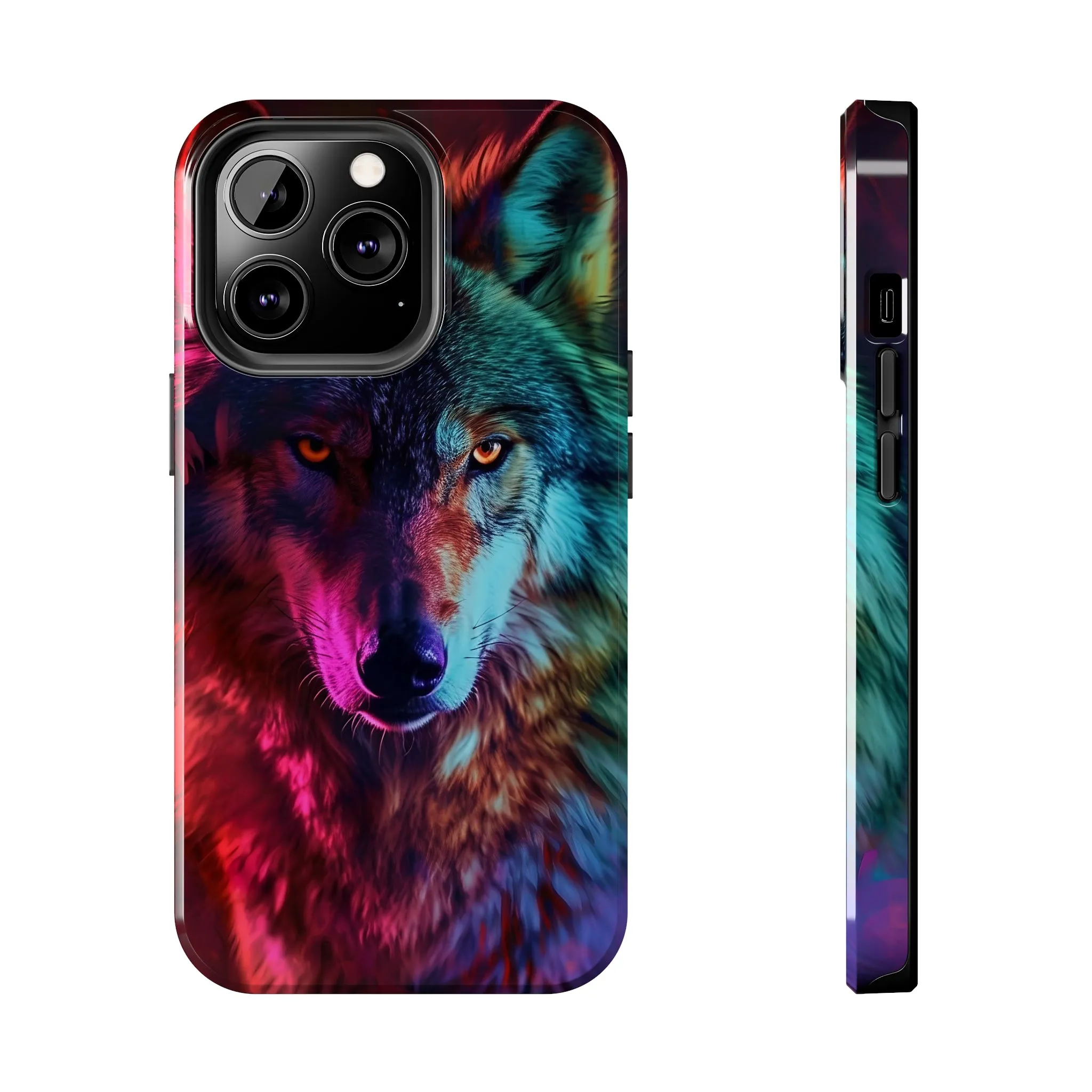 Wolf Digital print Design Tough Phone Case compatible with a large variety of iPhone models, Gift, Phone Case