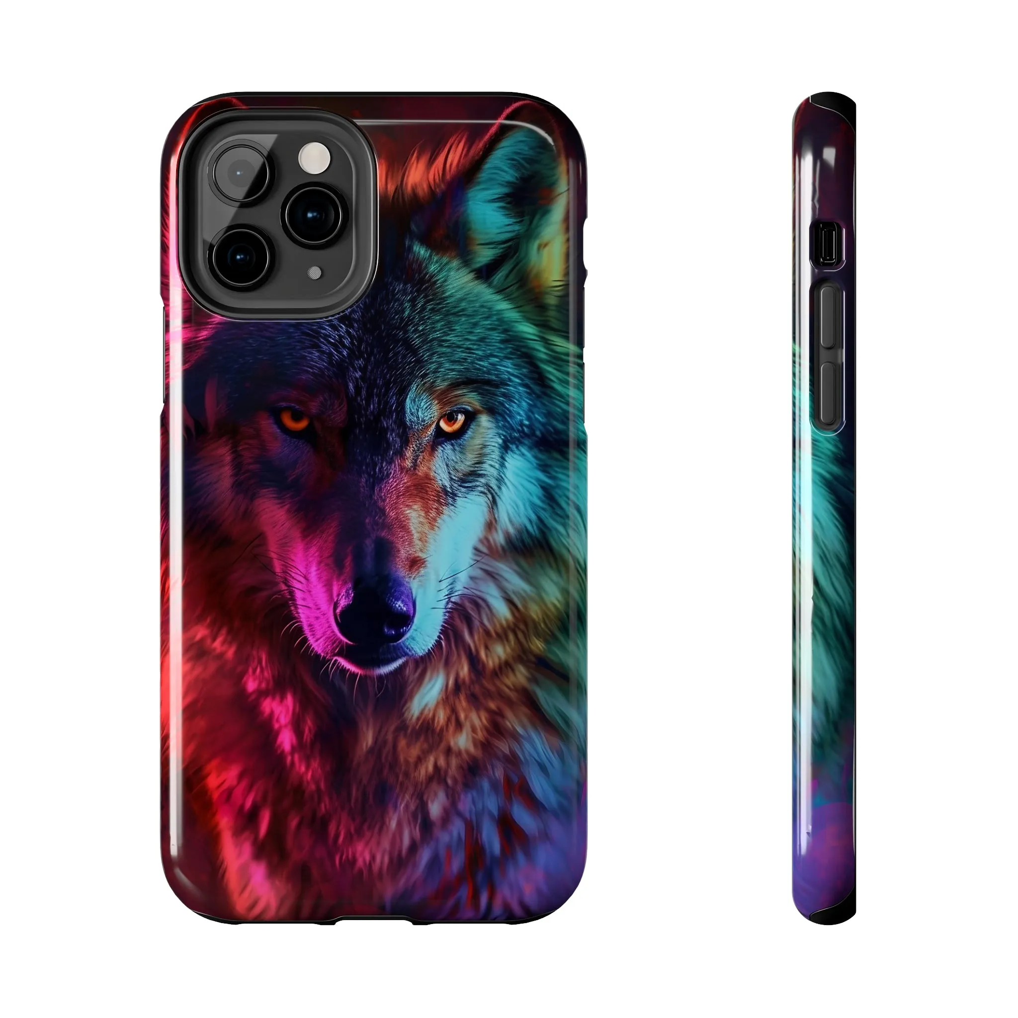 Wolf Digital print Design Tough Phone Case compatible with a large variety of iPhone models, Gift, Phone Case