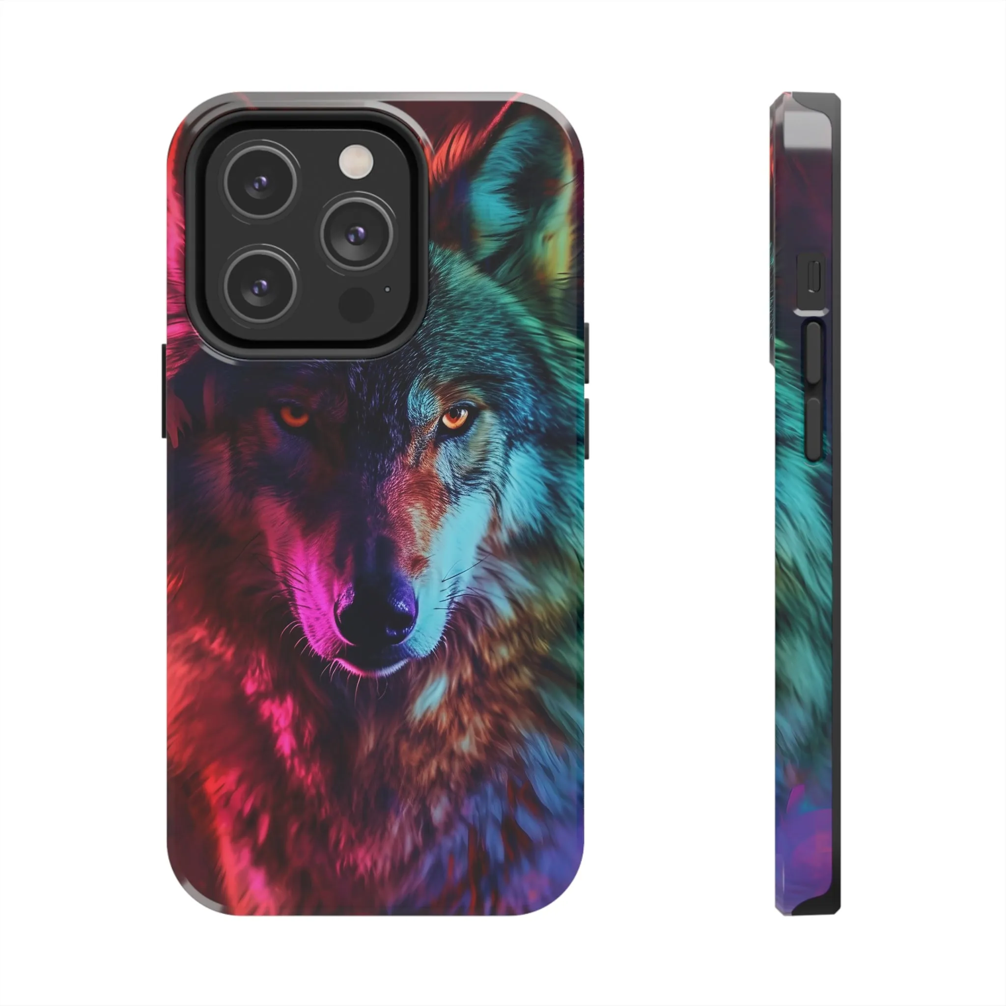 Wolf Digital print Design Tough Phone Case compatible with a large variety of iPhone models, Gift, Phone Case