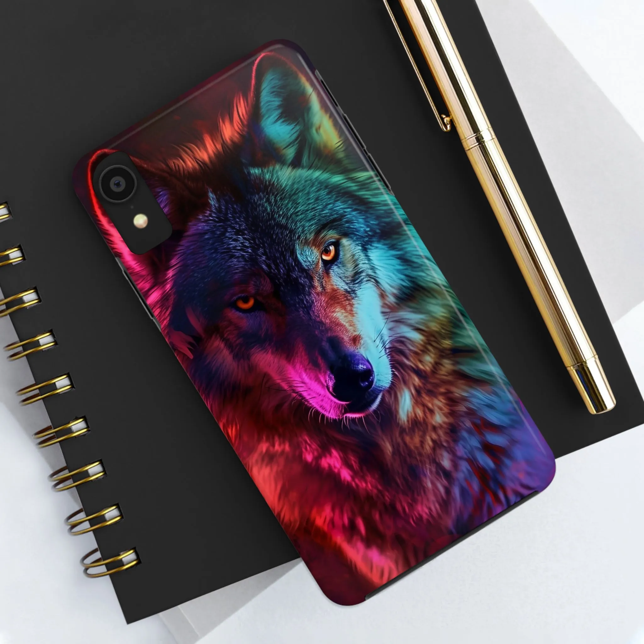 Wolf Digital print Design Tough Phone Case compatible with a large variety of iPhone models, Gift, Phone Case