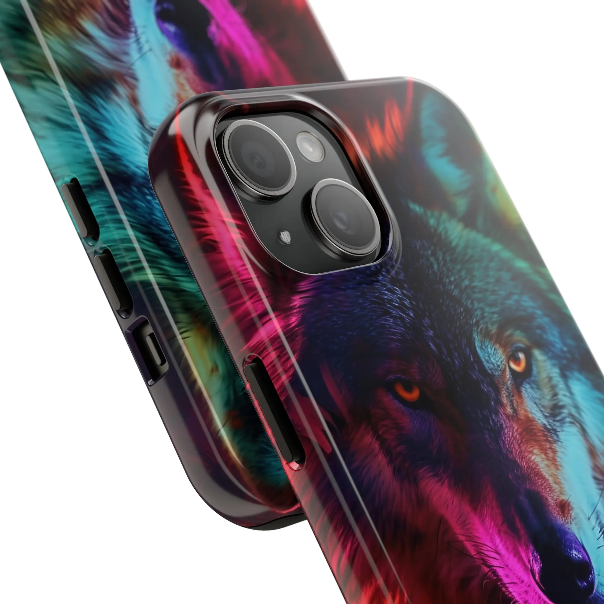 Wolf Digital print Design Tough Phone Case compatible with a large variety of iPhone models, Gift, Phone Case