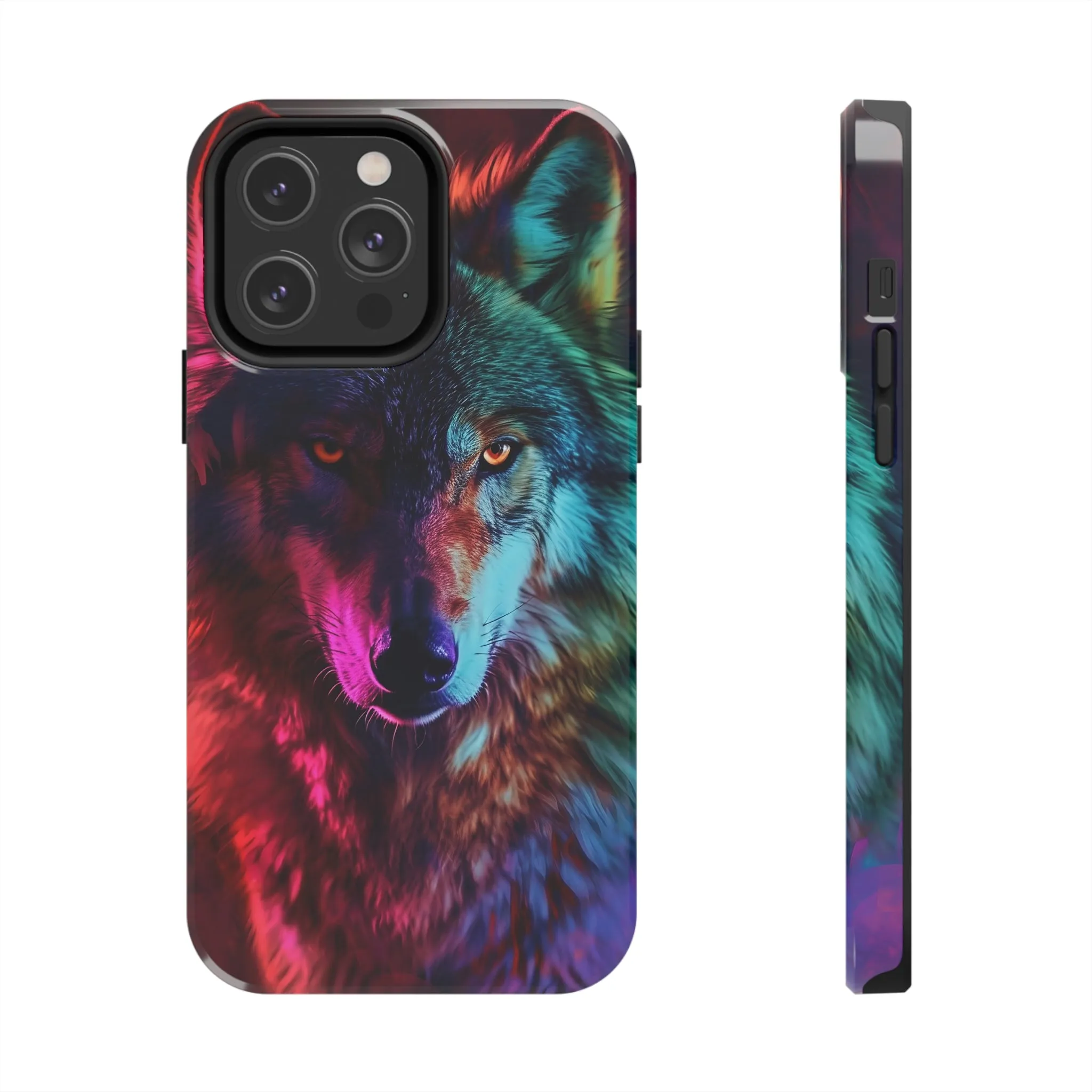 Wolf Digital print Design Tough Phone Case compatible with a large variety of iPhone models, Gift, Phone Case