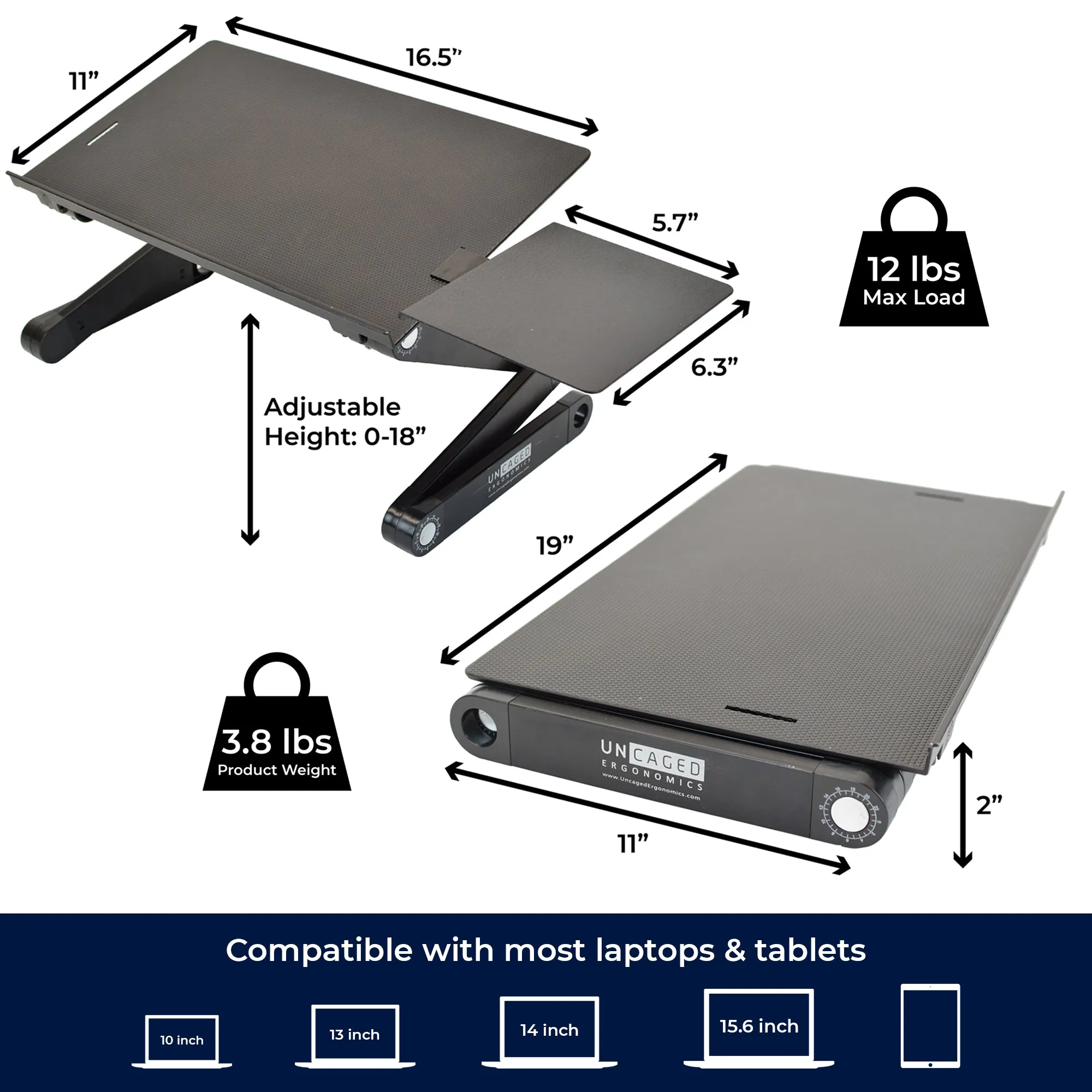 WorkEZ Best Laptop Stand & Lap Desk