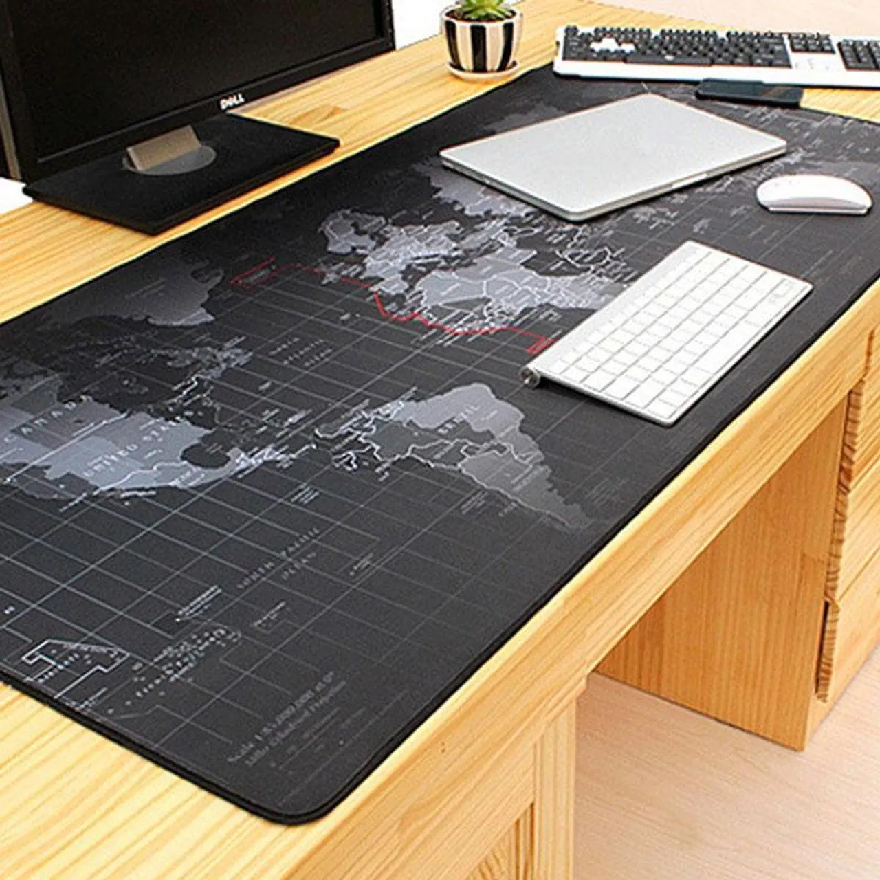 World Map Mouse Pad