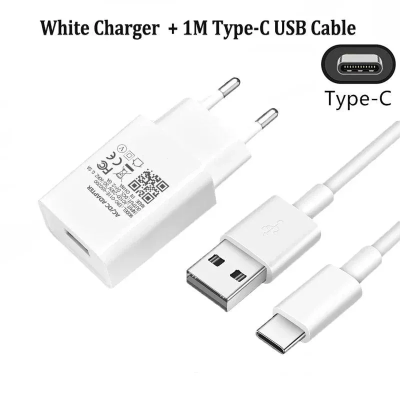 Xiaomi Universal 5V 2A Wall Charger & USB Type-C Cable for Poco M3, Redmi 9, Note 9T, and More