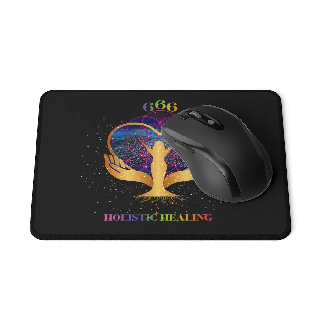 Yoga Spiritual Meditation Non Slip Mouse Pad - Reflection 666 Angel Number